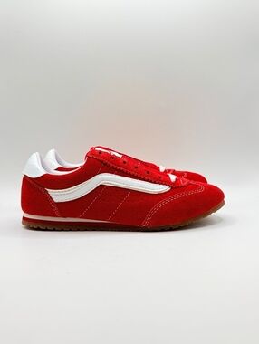 Vans Super Lowpro Racing Red Sneakers Size US Women 5.5